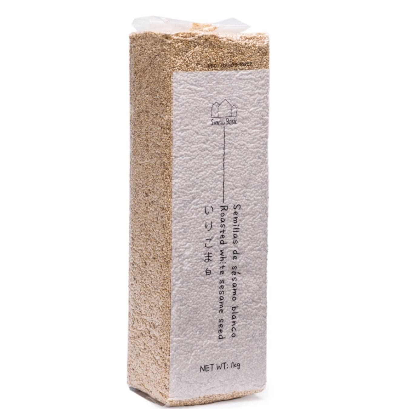 Emma Basic Roasted White Sesame Seeds - High Fibre, Source of Protein | 1kg