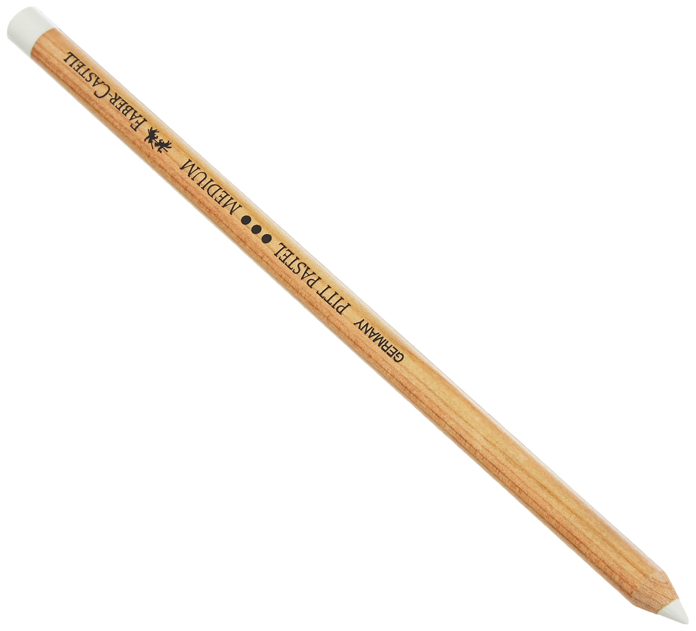 Faber-Castell PITT Monochrome Artists' Medium Pastel Pencil - White | HB Hardness | Grease/Oil Free 1