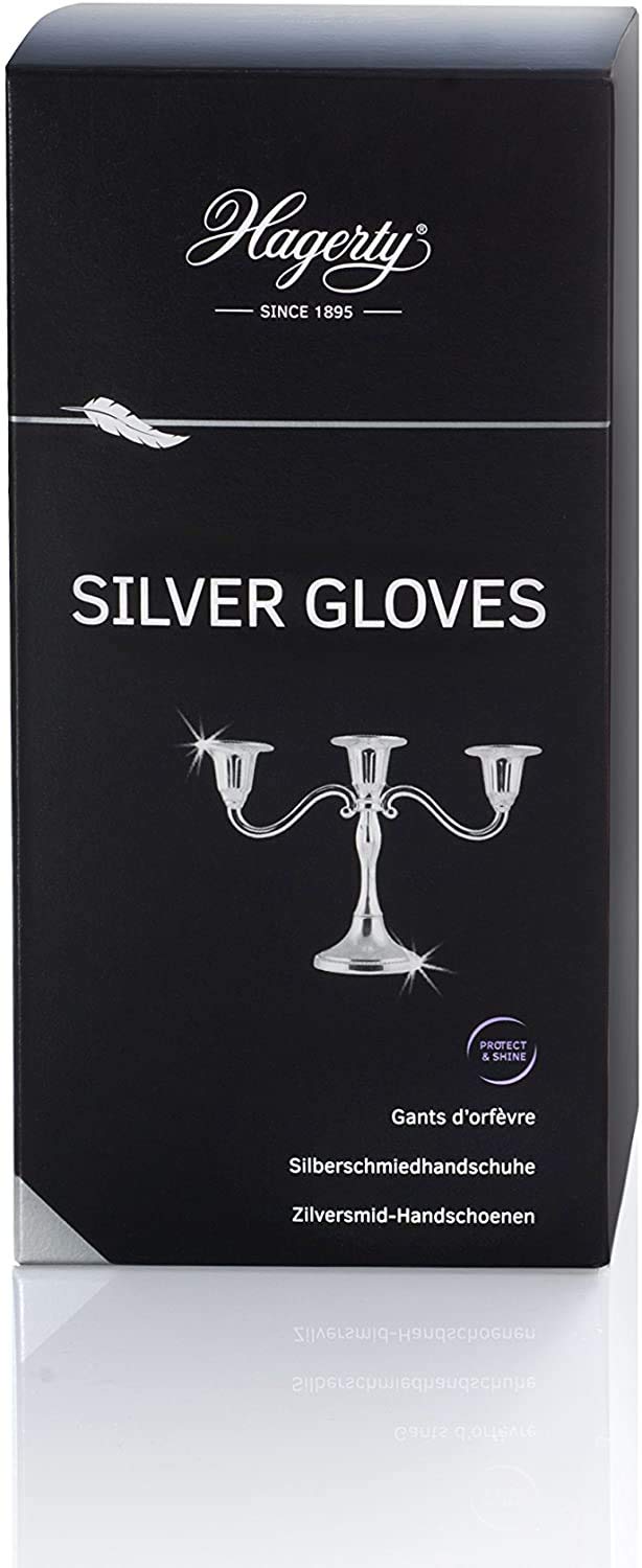 Hagerty Silver Cleaning Gloves - Impregnated Cotton with Tarnish Protection | Pair 7