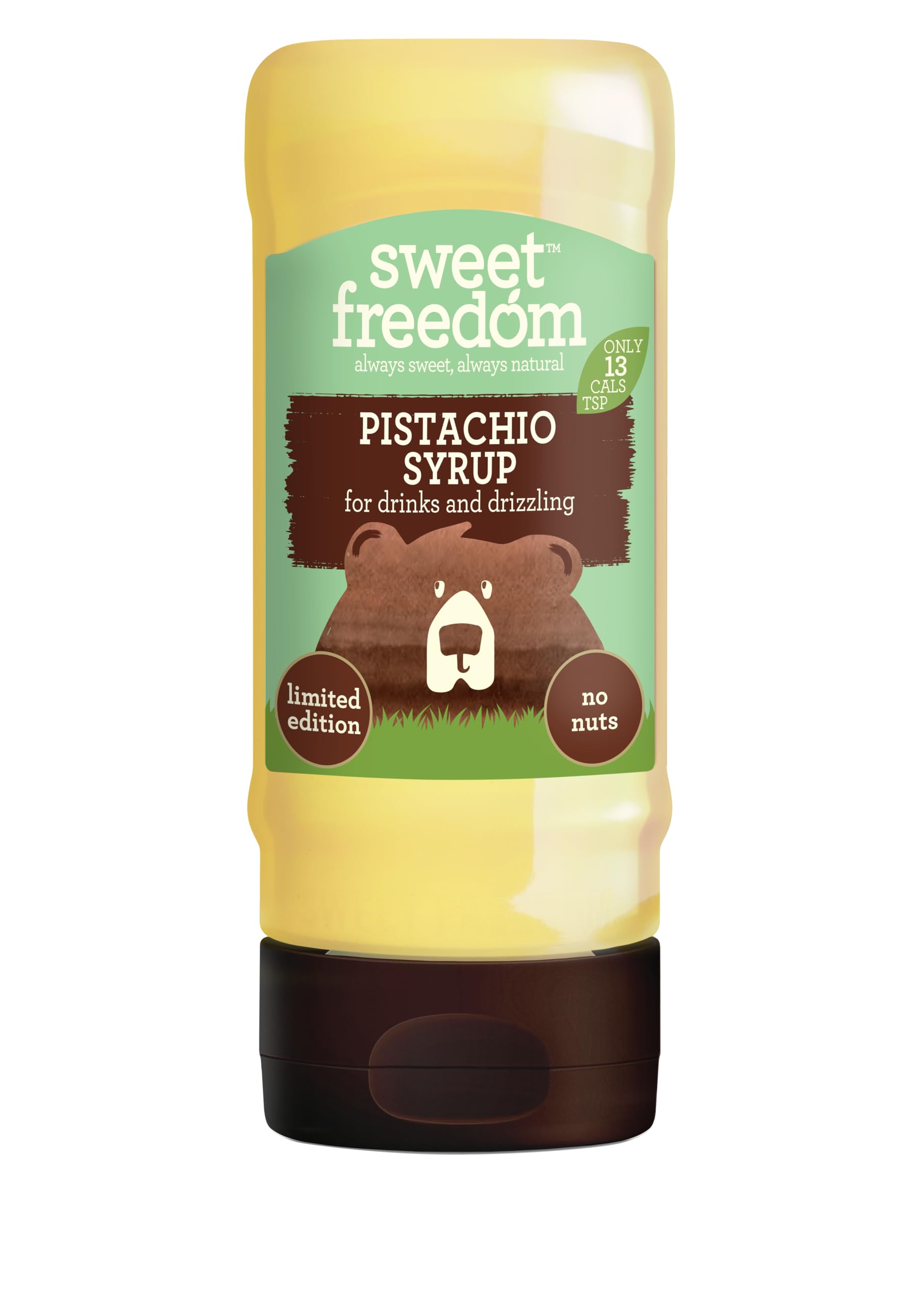 Sweet Freedom Pistaziensirup – 350 g natürlicher Süßstoff für Getränke und Backwaren