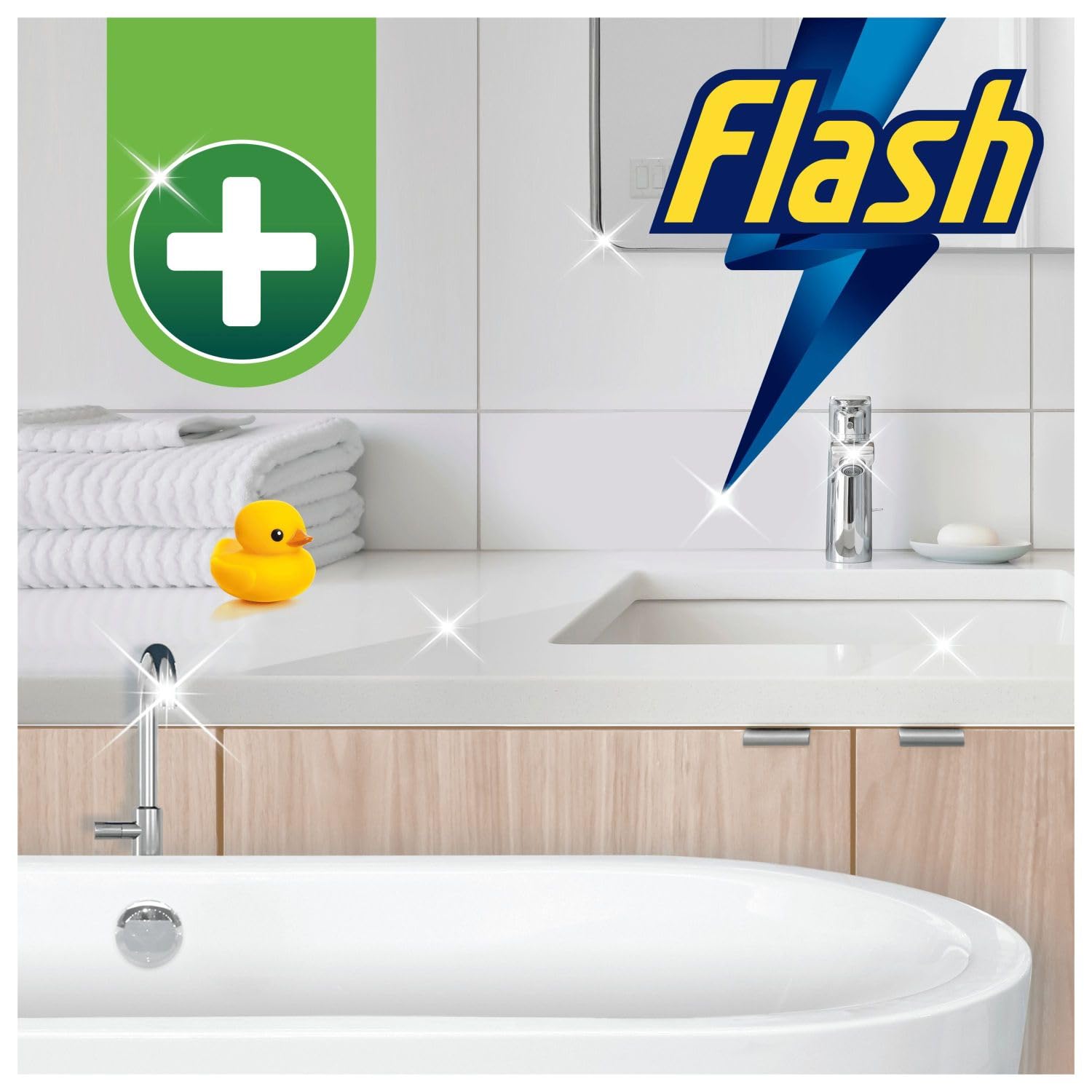Flash Bathroom Cleaner Spray - Antibacterial, Removes Soap Scum & Water Marks | 800 ml 8