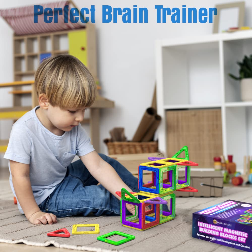 Desire Deluxe Magnetic Building Blocks 30pc Construction Set for Kids Ages 3-9 5