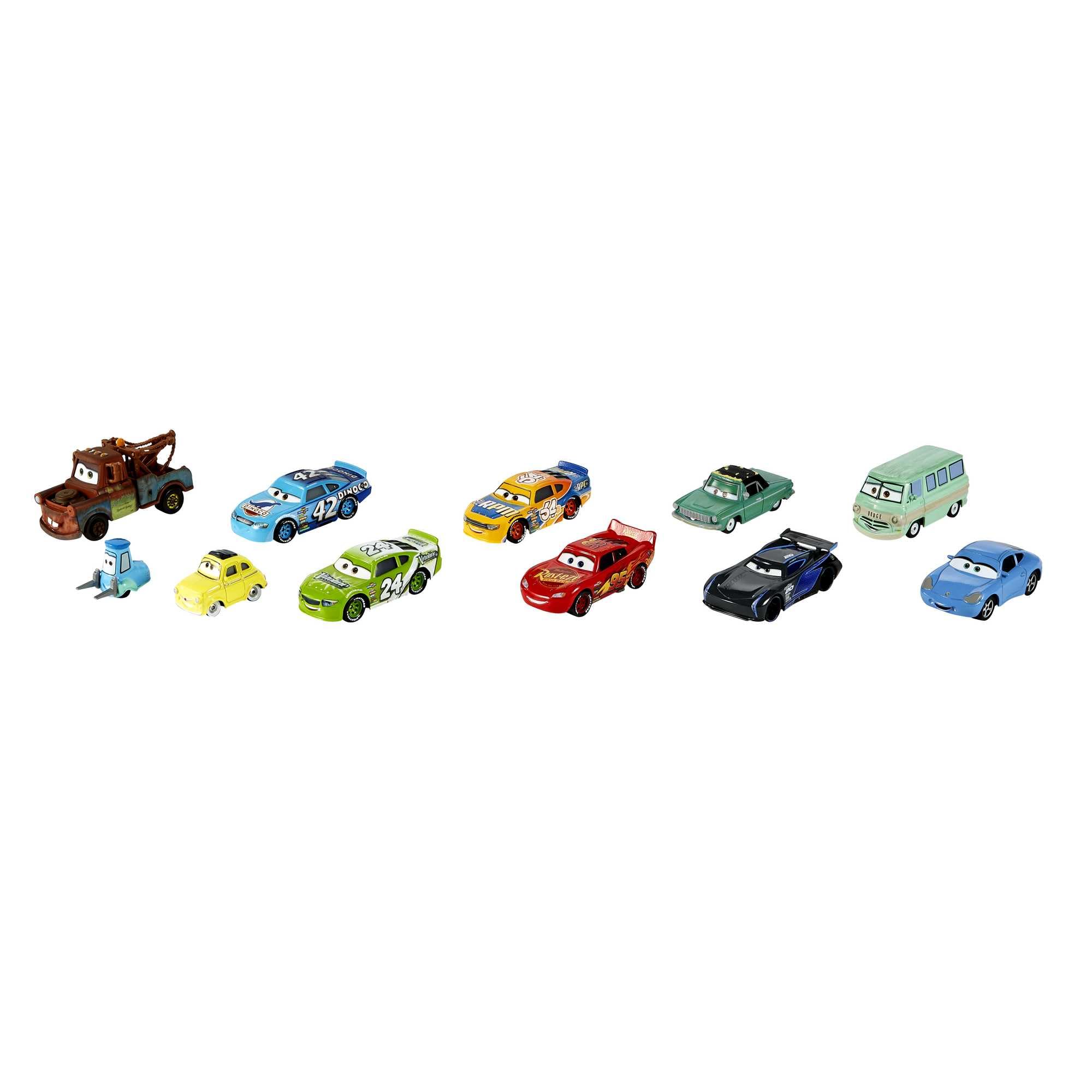 Mattel Disney Pixar Cars Die-Cast Mini Racers 10-Pack - 1:55 Scale Vehicles for Kids 3+ 2
