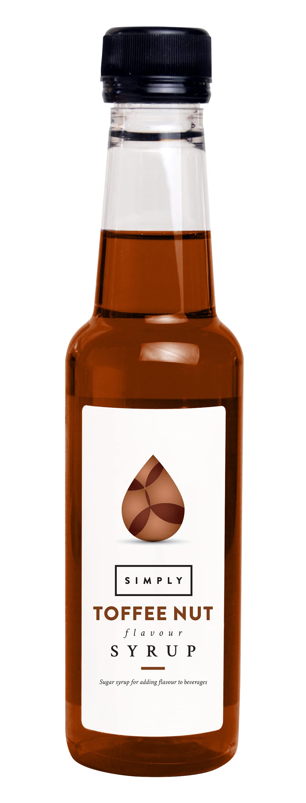 Simply Toffee Nut Syrup - Vegan, Nut Free Flavoured Syrup for Coffee, Cocktails & Baking