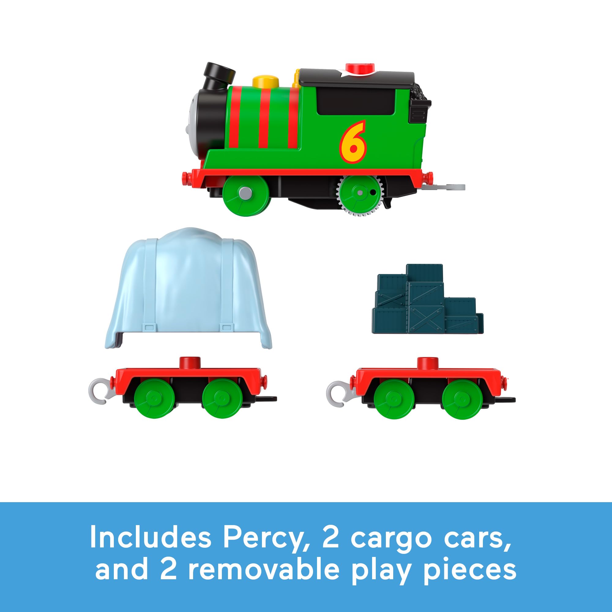 Fisher-Price Thomas & Friends Talking Percy Motorized Toy Train HWY32 | Ages 3+ | Battery Included 5