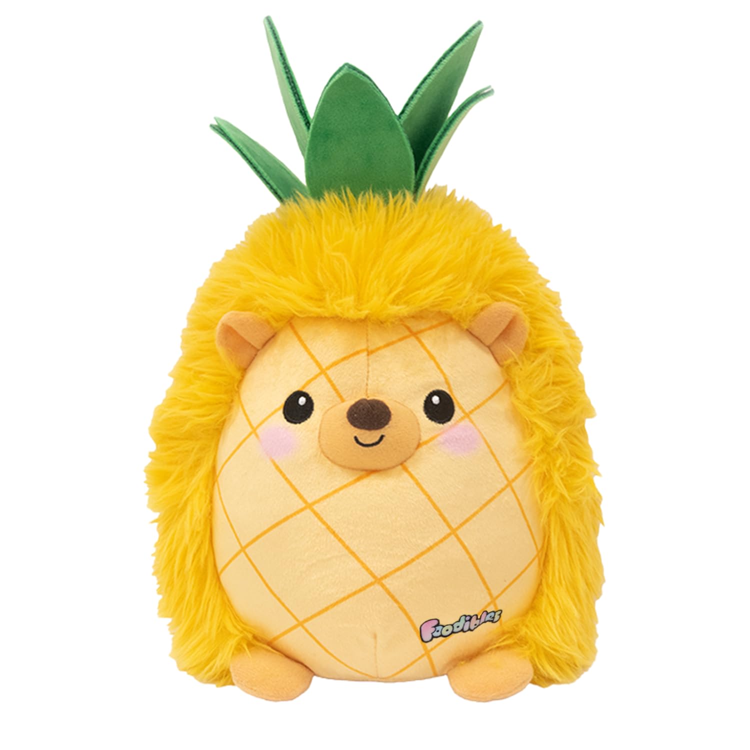 FOODIBLES Pineapple Hedgehog Soft Cuddly Scented Plush Toy | Approx. 20cm High | Recycled Materials 1