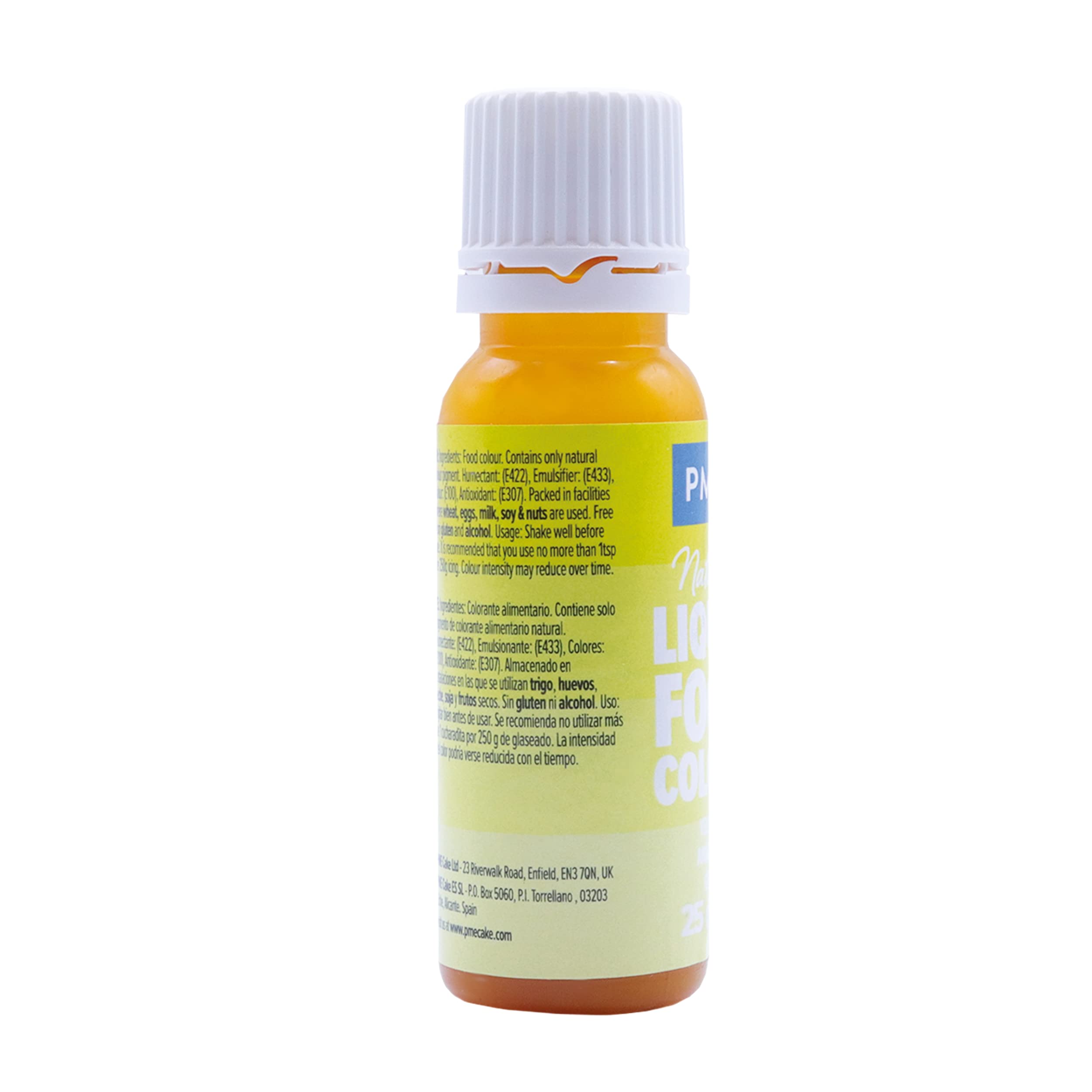 PME Natural Liquid Food Colouring - Lemon Yellow 25ml 3