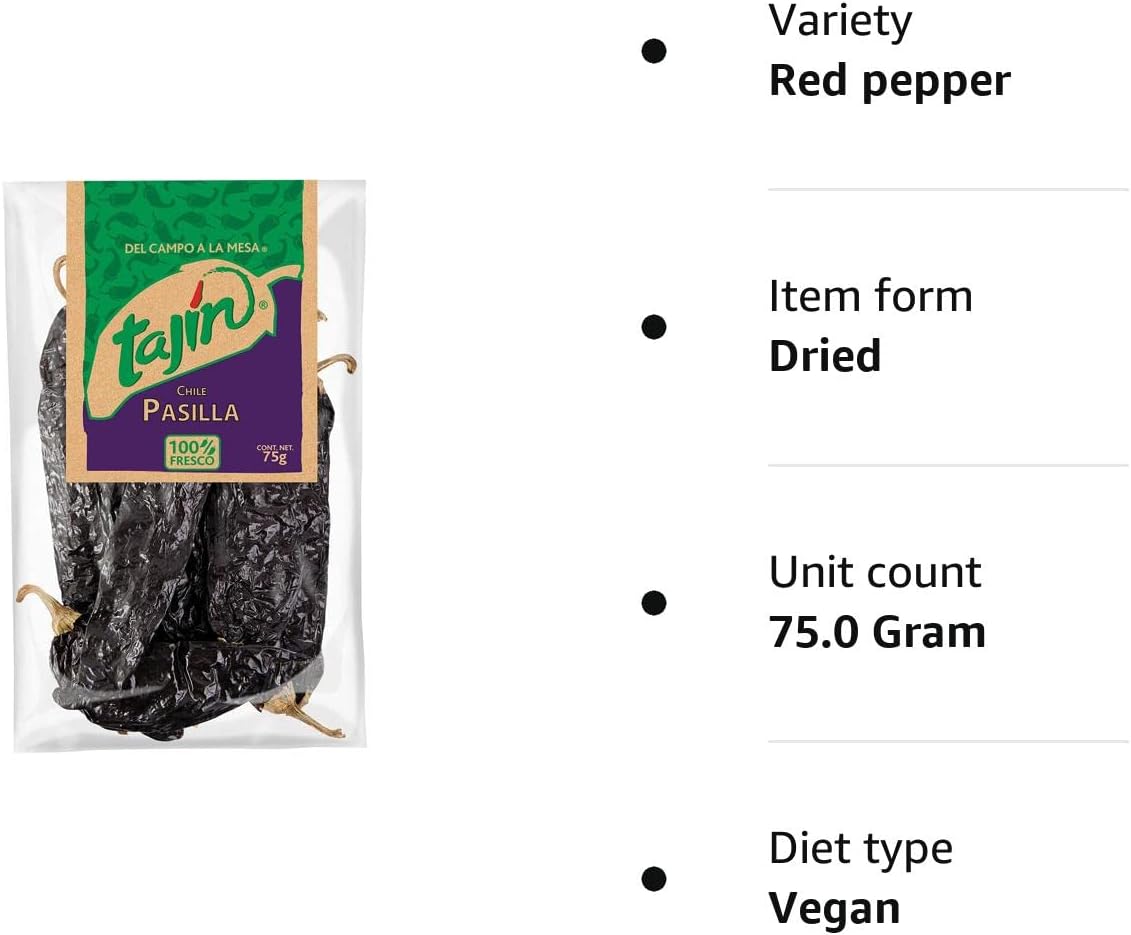 Tajin - Dried Pasilla Chilies 75g 2