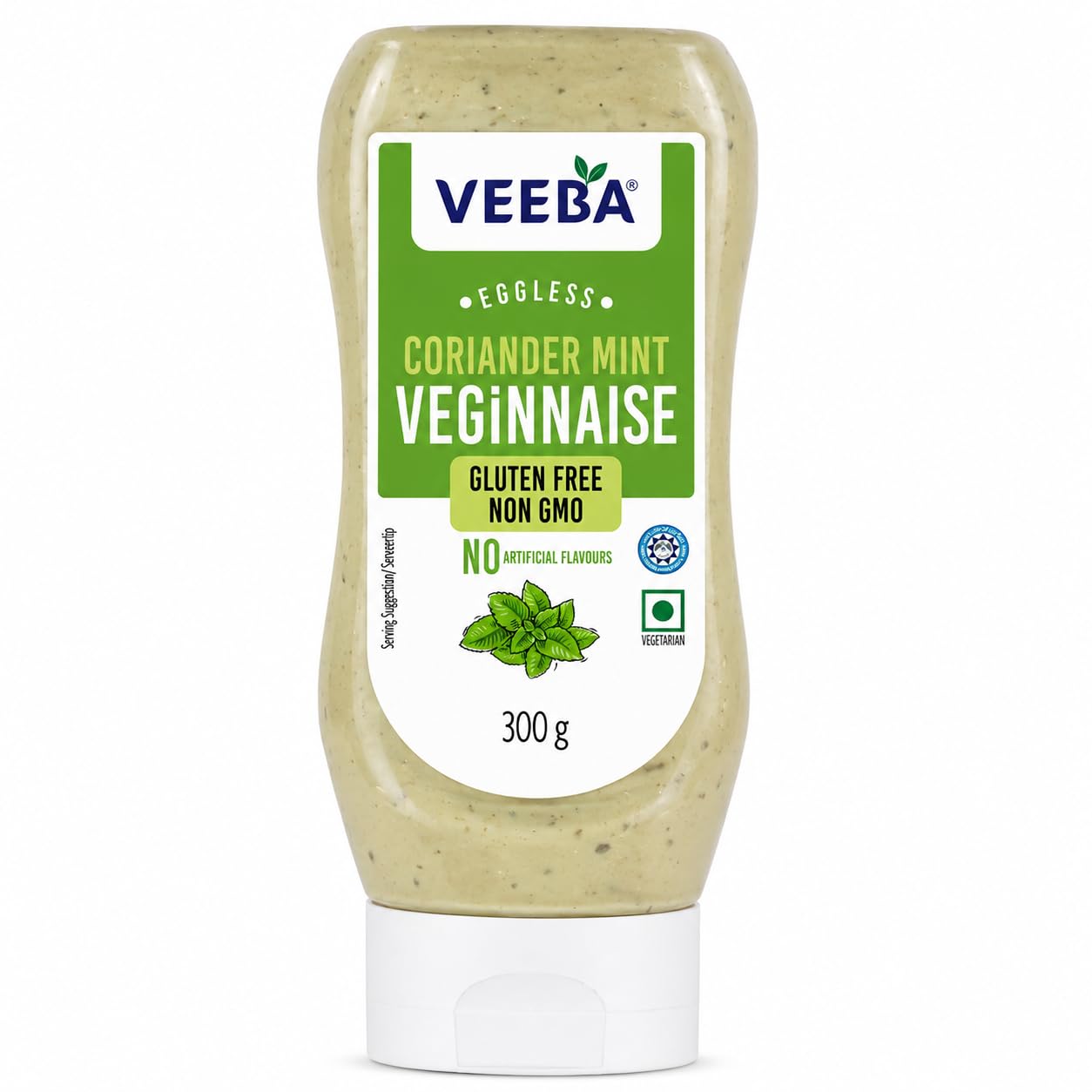 Veeba Coriander Mint Veginnaise - Eggless Mayonnaise | 300g 1