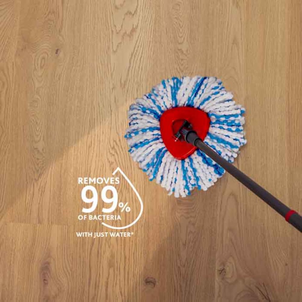 Vileda H2PrO Spin Mop Head Refill - Microfibre Power for Stubborn Dirt Removal | Machine Washable 5