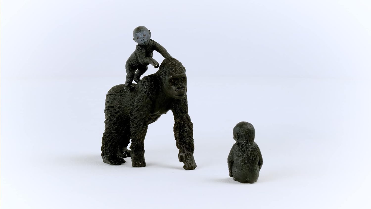 SCHLEICH Gorilla Family Wildlife Playset - 3-Piece Animal Figurine for Kids 3-8 Years 3