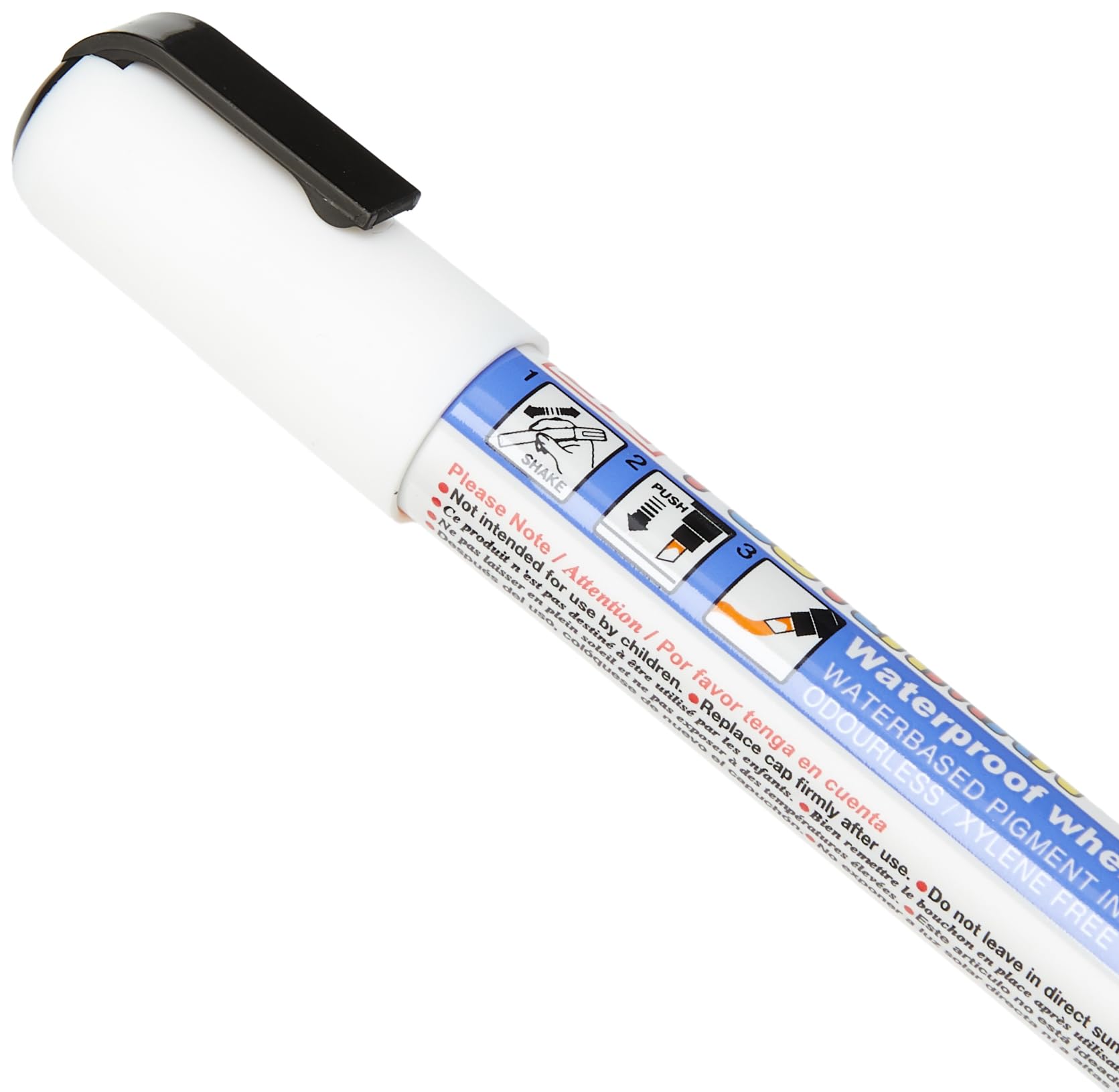 Kuretake Zig Posterman Waterproof Marker - PMA-50 | 6mm Chisel Point | White Ink 3
