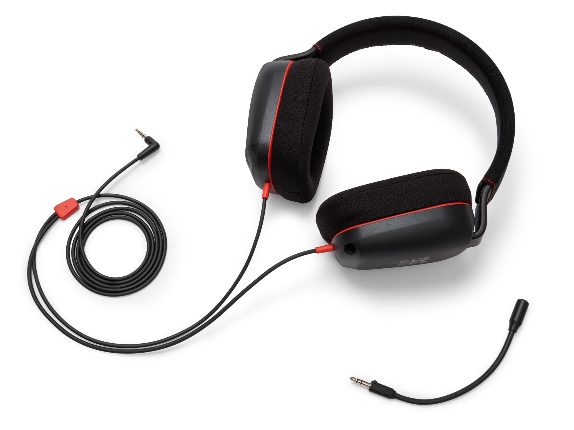PowerA Wired Stereo Headset for Nintendo Switch 2 - Black/Red | 50mm Drivers | Detachable Mic 8