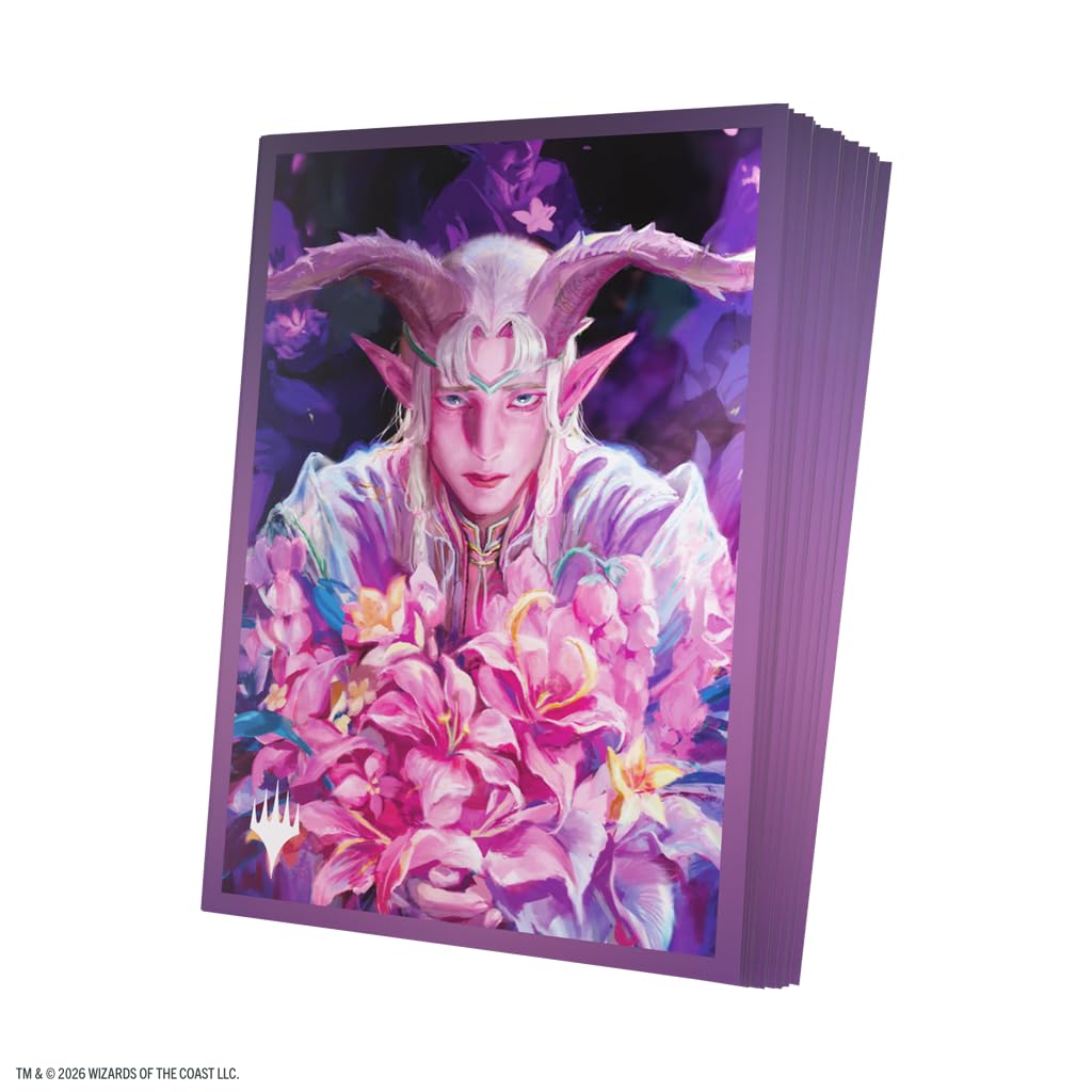 Gamegenic MTG Lorwyn Eclipsed Sleeves Dawnhand Eulogist | 105 Count | Multicoloured Plastic Sleeves