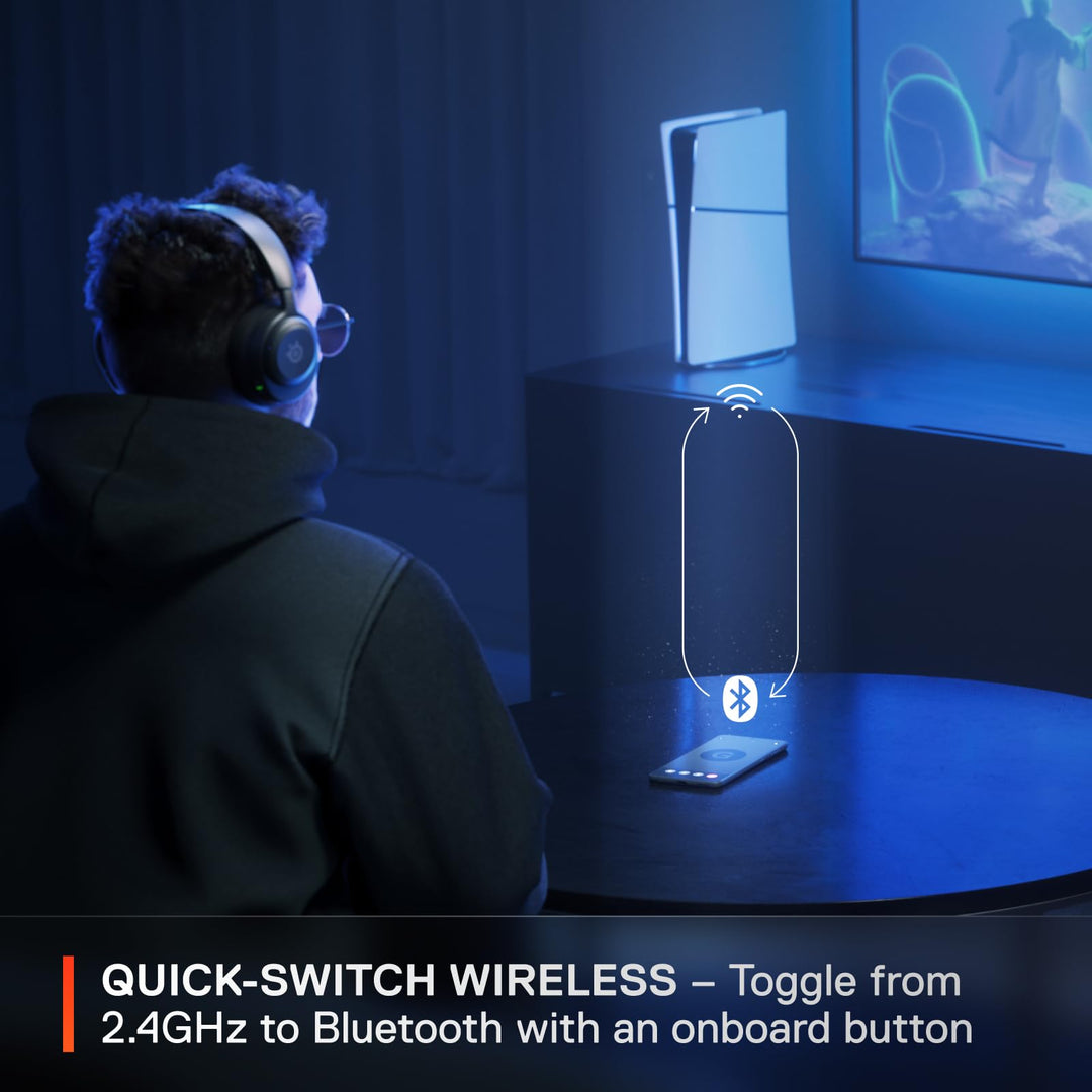 SteelSeries Arctis Nova 5 Wireless - Gaming Headset for PC, PS5, PS4, Switch, Xbox - 60H Battery, 2.4GHz & Bluetooth, ClearCast Mic