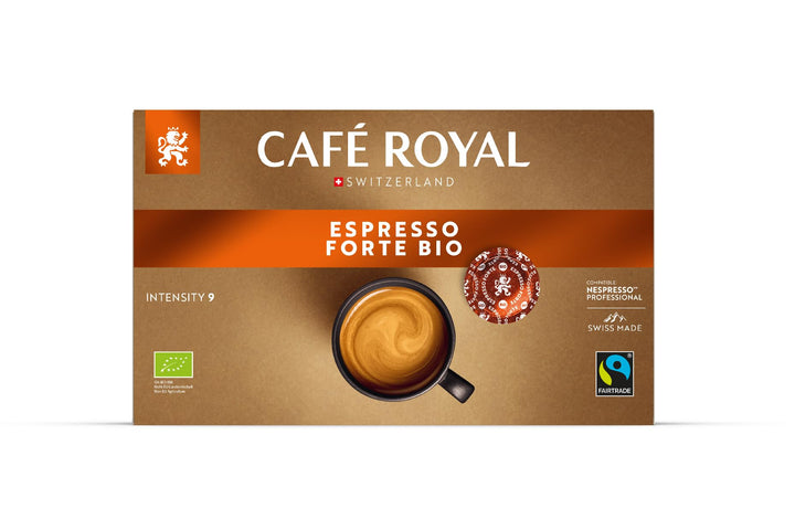 Café Royal Espresso Forte Bio - 50 Pads for Nespresso Professional Machines