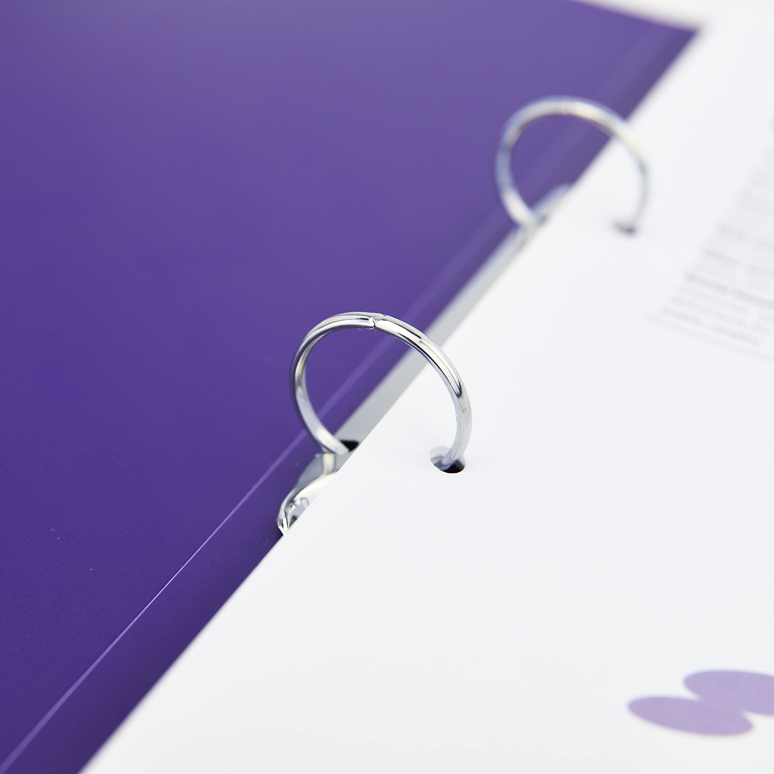 Rapesco 1663 O-Ring Binder - 4 Pack A4, 35mm Spine, 230 Sheet Capacity, Purple 4