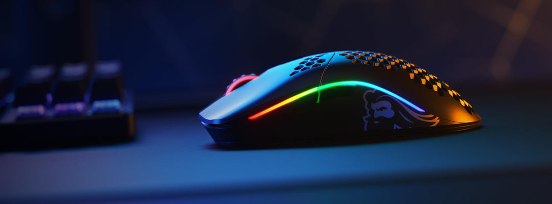 GLORIOUS Model O Wireless Gaming Mouse - 69g Superlight, Honeycomb Design, 19,000 DPI, 71H Battery, RGB, Ambidextrous, 2.4GHz Wireless - Matte Black