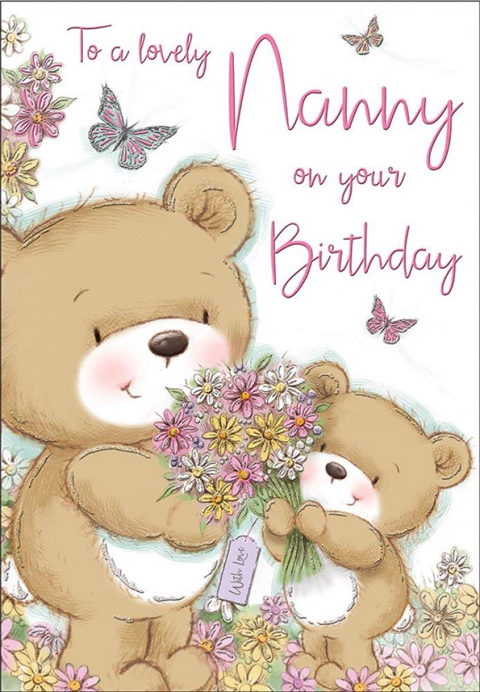 Piccadilly Greetings Regal Publishing Birthday Card for Nanny | 9 x 6 inches | White