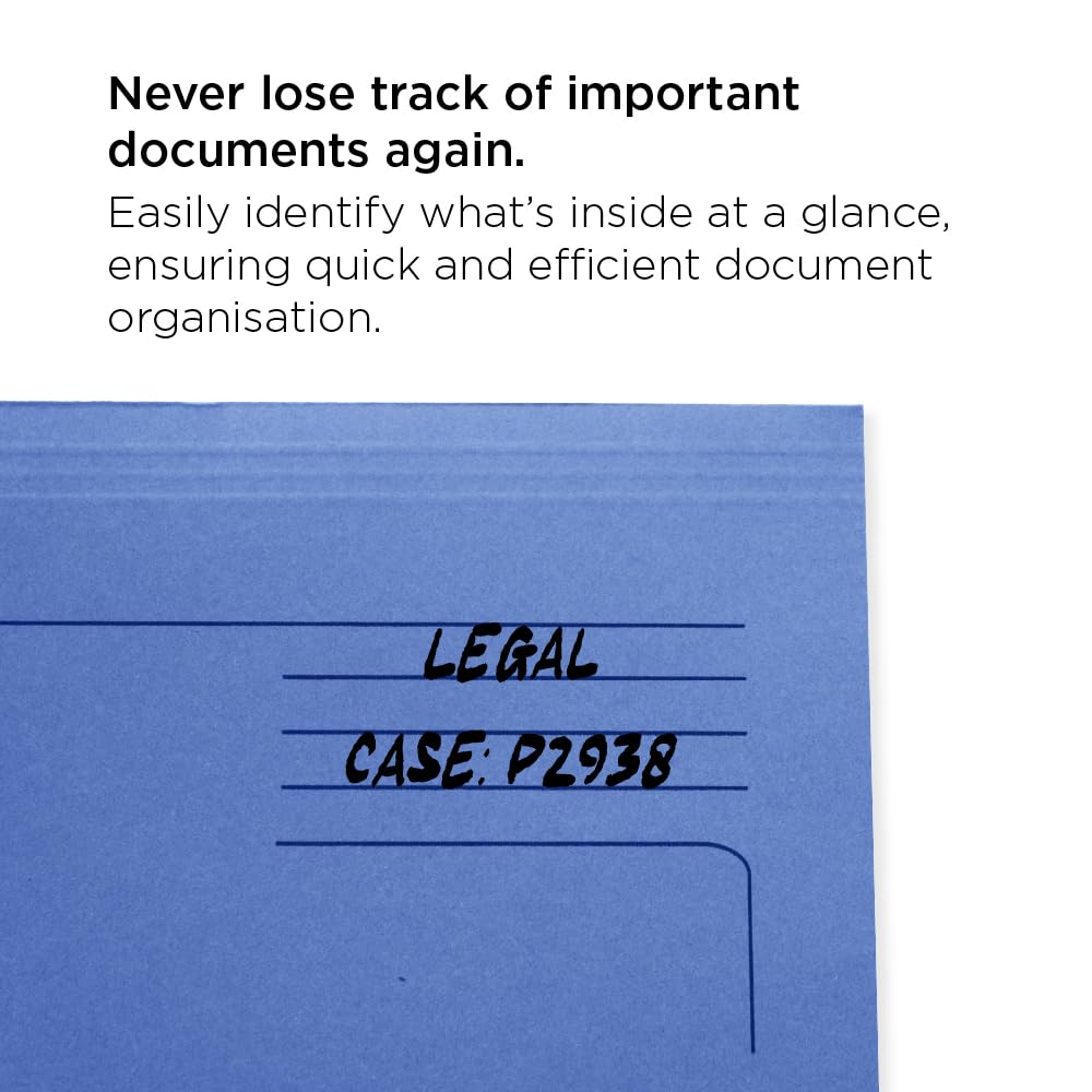 Exacompta Forever Document Wallets, 290gsm, Foolscap - Blue, Pack of 25