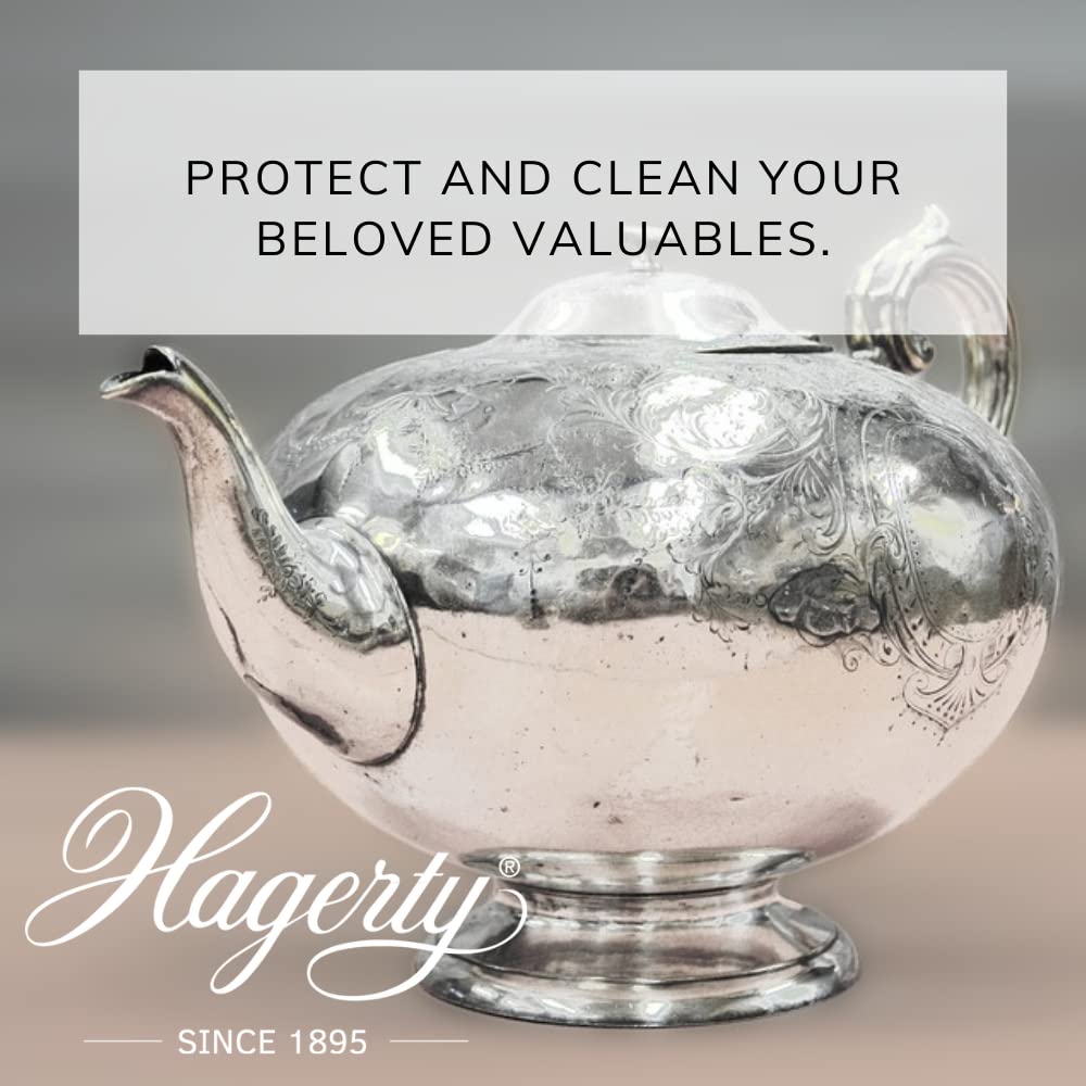 Hagerty Silver Cleaning Gloves - Impregnated Cotton with Tarnish Protection | Pair
