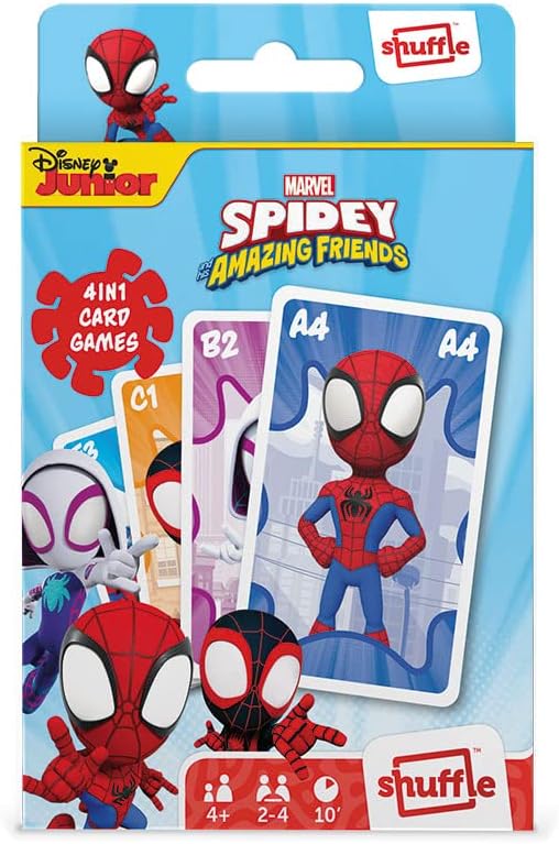 Cartamundi Marvel Spidey and His Amazing Friends 4 in 1 Card Game 1