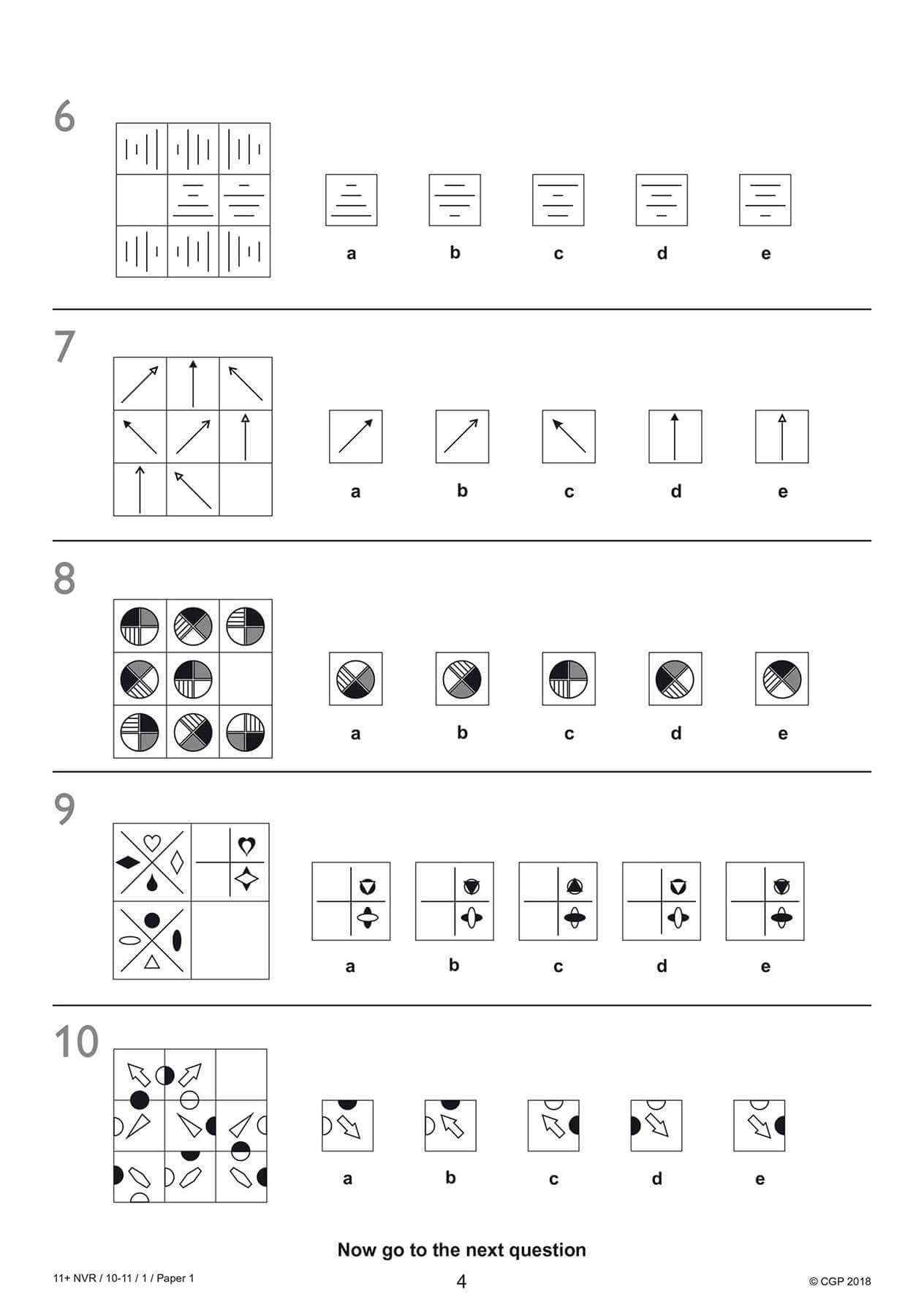 CGP 11+ GL Non-Verbal Reasoning Practice Papers - Ages 10-11 | Pack 1 | Paperback 5