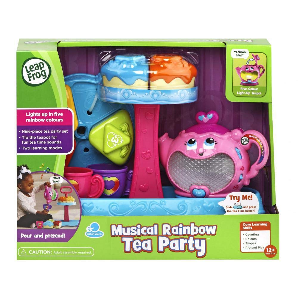 LeapFrog Musical Rainbow Tea Party - Educational Pretend Play Tea Set with Lights, Songs & Shape Sorter 2