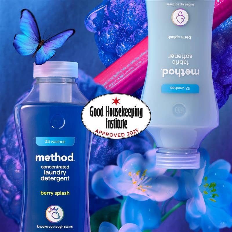 Method Concentrated Liquid Laundry Detergent - Fresh Berry Scent | 990 ml | Biodegradable 4
