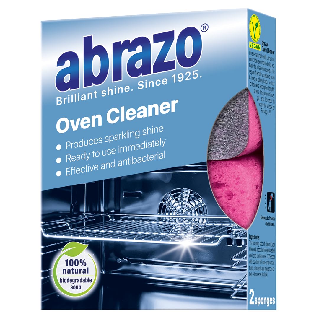 abrazo Oven Cleaner Wipe for Ovens, Doors, Racks & Trays | 2 Count (Pack of 1) | Unscented 1