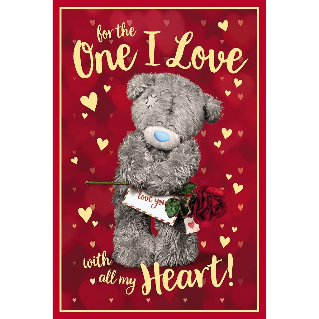 Me To You One I Love With All My Heart 3D Birthday Card | 6x9 Inches | Mixed Color