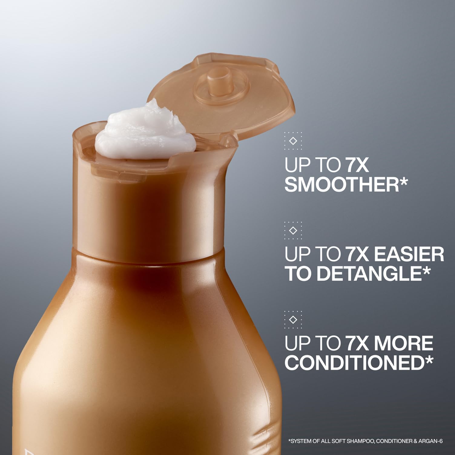 Redken All Soft Conditioner for Dry Hair with Argan Oil - 300ml 3