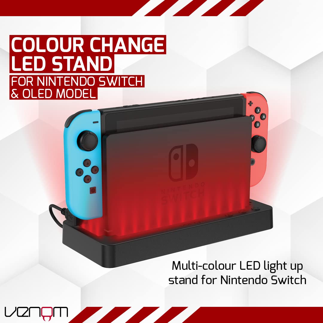 Venom Multi-Colour LED Light-up Console Stand for Nintendo Switch and OLED Model 11