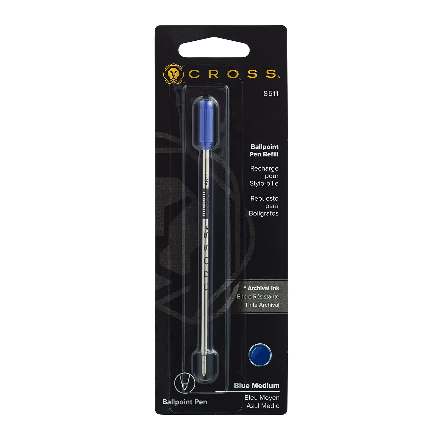 CROSS Ball Pen Refill Standard Medium Blue Ref 8511 | Lifetime Mechanical Guarantee 1