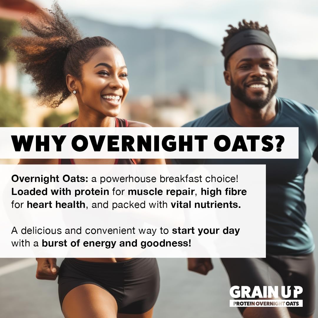 Grain Up Blueberry Muffin Overnight Oats - High Protein, Vegan, Gluten-Free | 300g 2