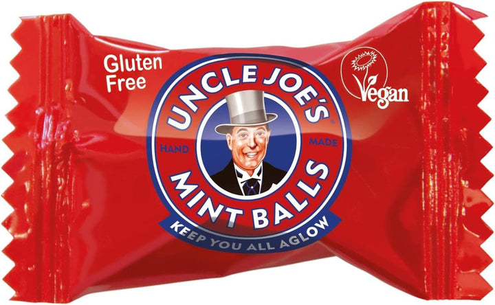 Uncle Joe's Mint Balls 90g Bag - Traditional English Mint Sweets