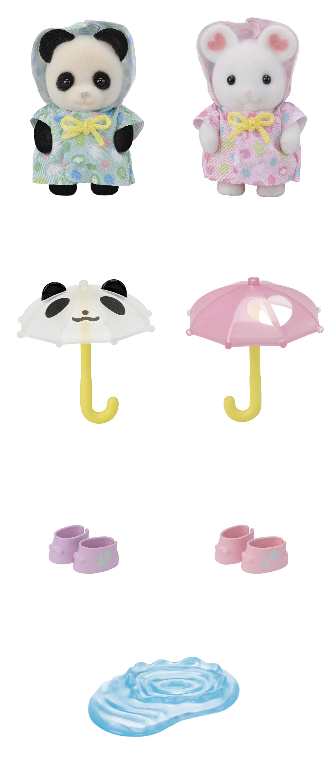 Sylvanian Families Nursery Friends - Rainy Day Duo Playset | Includes 2 Babies & Accessories | Ages 3+ 5