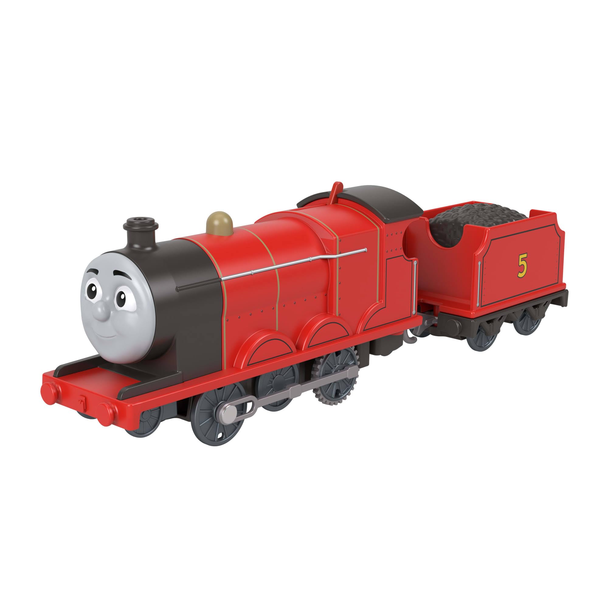 THOMAS & FRIENDS Motorized Toy Train - Classic James Engine with Cargo Car | Plastic | Ages 3+ 1
