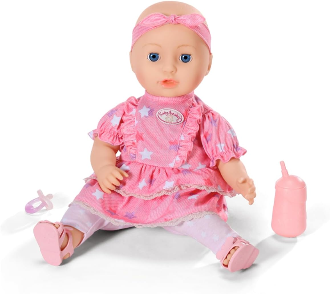 Baby Annabell Mia So Soft 710678 - 43cm Pink Doll with Soft Body & Real-Life Eye Features 1