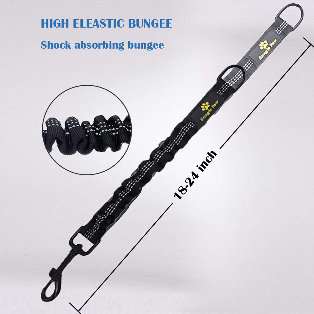 Snagle Paw Bungee Dog Leash Extension - Shock Absorbing | 24 Inch Extended Length | Reflective 5