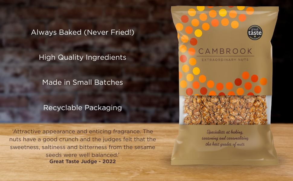Cambrook Caramelised Sesame Peanuts - Roasted & Glazed | 1kg Bag 2