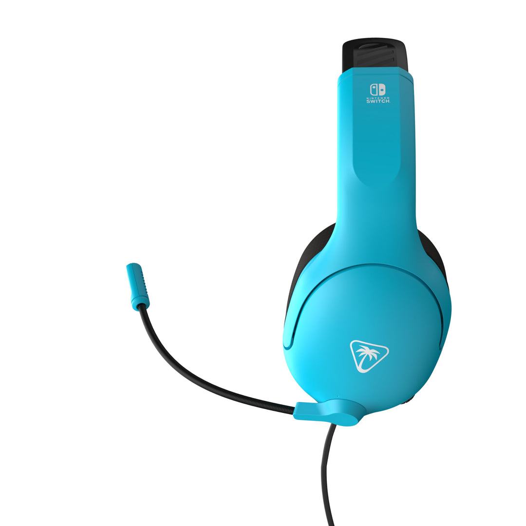 Turtle Beach Airlite Fit Neon Blue and Red Wired Gaming Headset for Nintendo Switch with Flip-to-Mute Mic