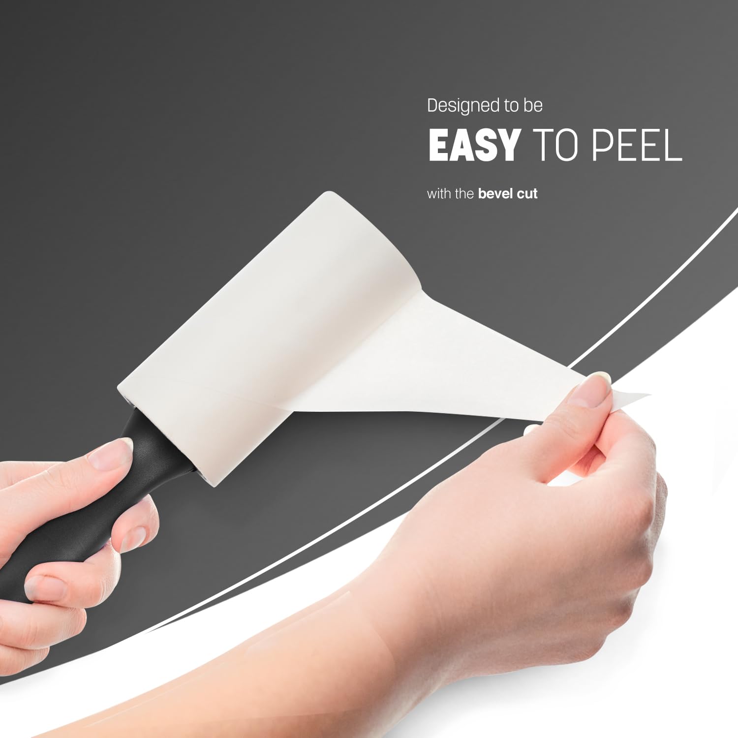 KEPLIN Lint Roller - 350 Total Sheets for Pet Hair & Clothing De-fuzzing | Black Plastic Handle 4