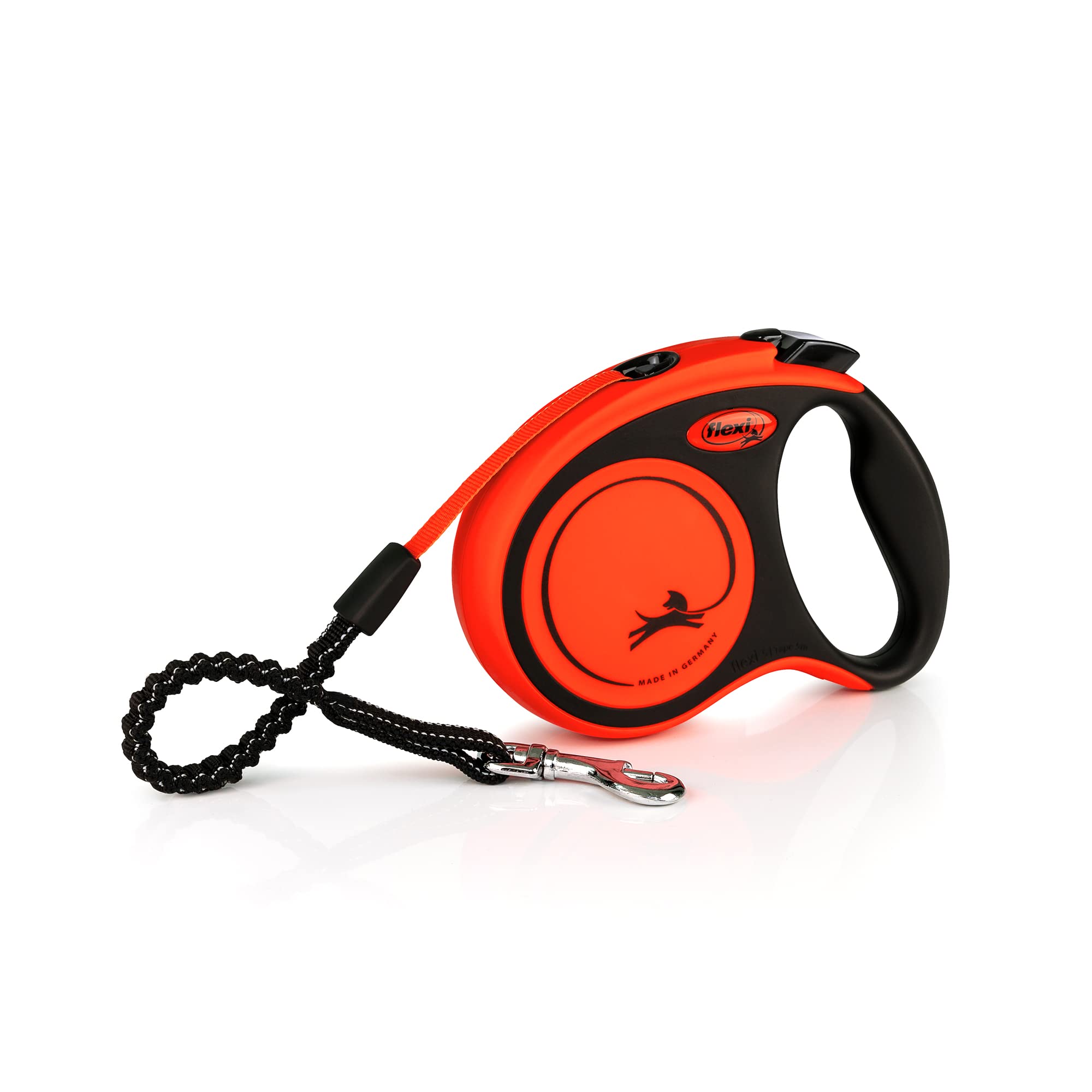 flexi Xtreme S Retractable Dog Lead - 5m Tape | Up to 20kg | Orange 1