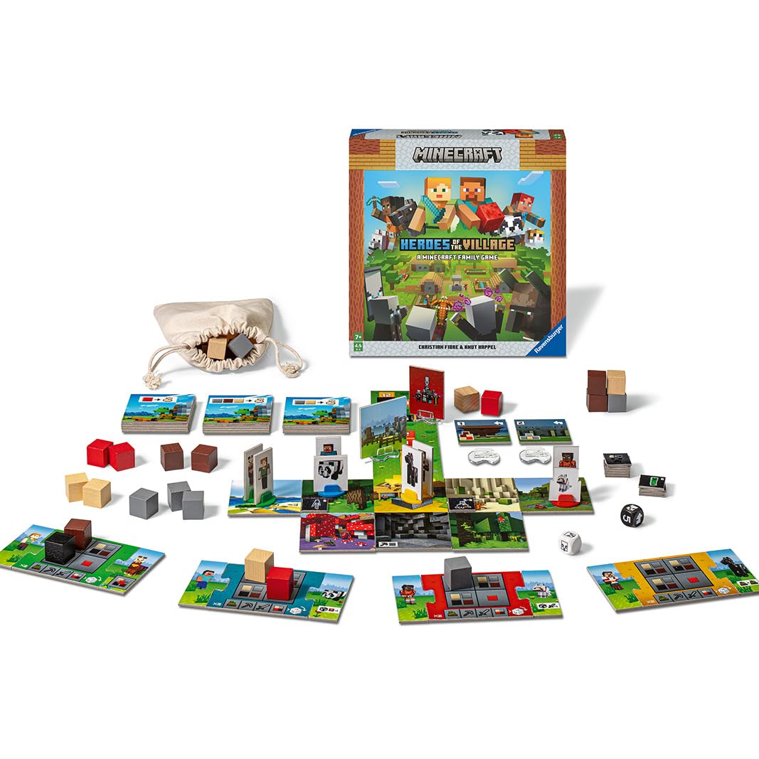 Ravensburger Minecraft Heroes of the Village Board Game | Ages 7+ | 2-4 Players | 20-25 Min 2