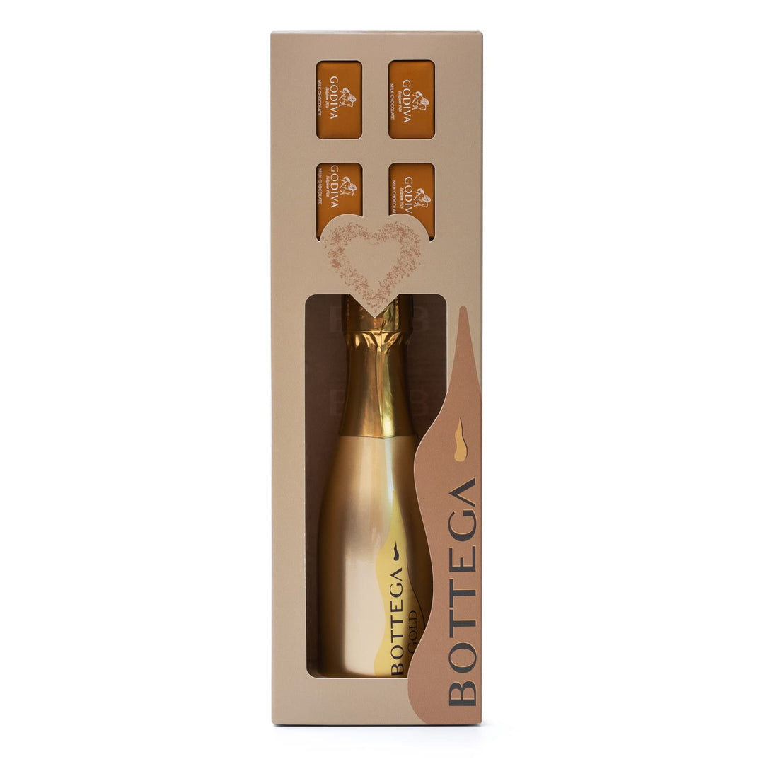 Bottega Gold & Godiva Prosecco Gift Set (200ml + 4x Chocolates)