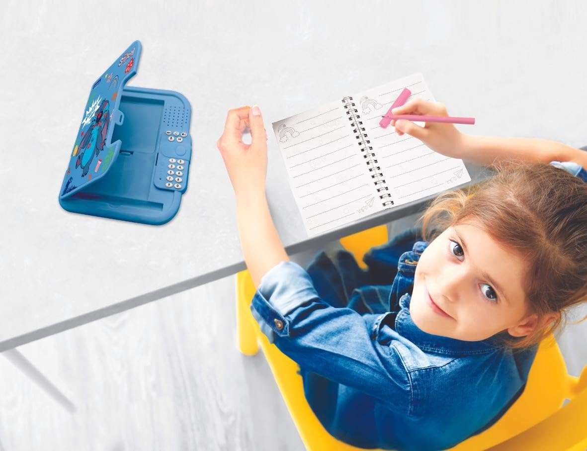 Lexibook Disney Stitch Electronic Secret Diary - Password Protected with Pen, Voice Recorder & Sound Effects, Blue 13