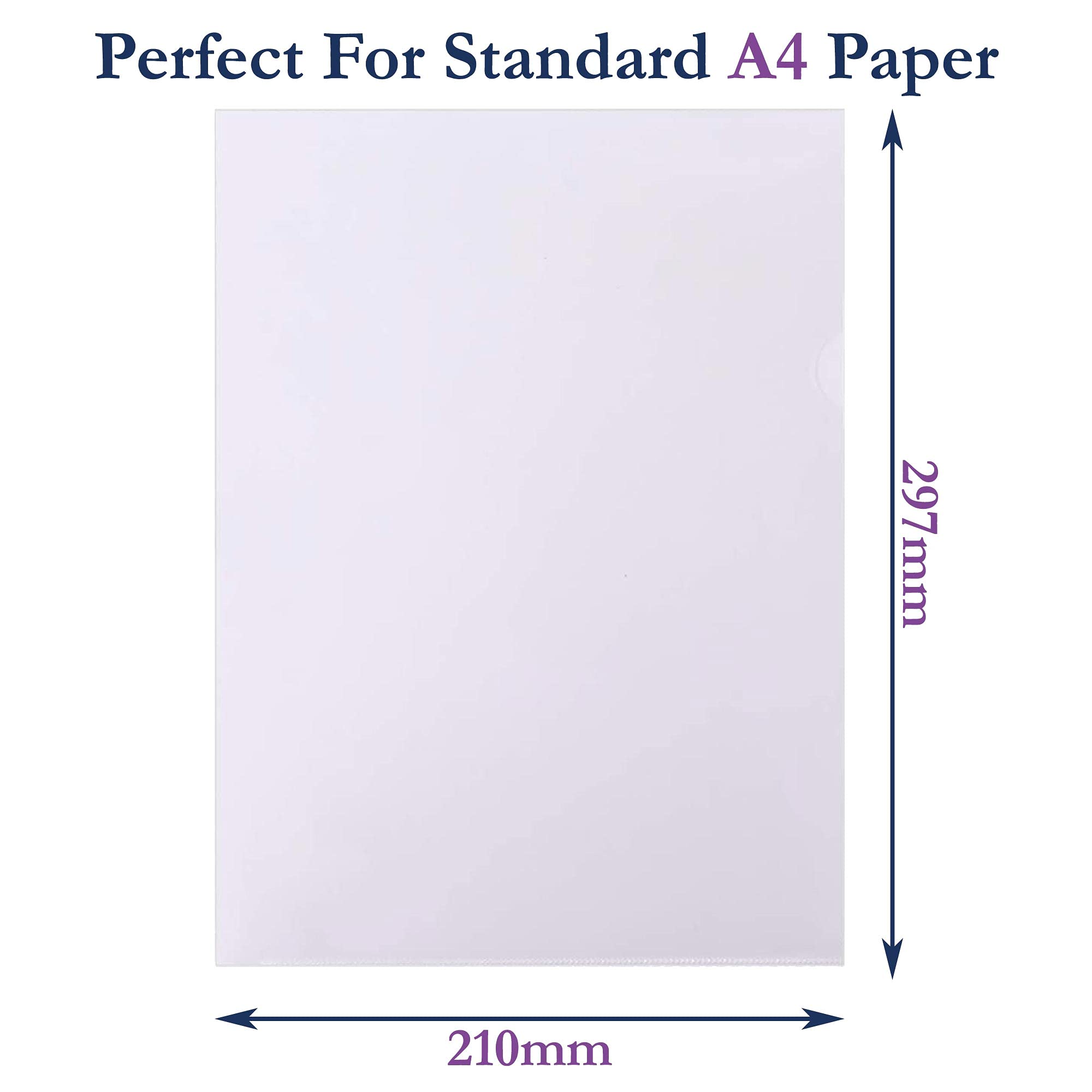 Habercrafts Acetate Sheets - Clear Heavy Duty Binding Covers | 240 Micron Thick | A4 Size | 10 Sheets 2