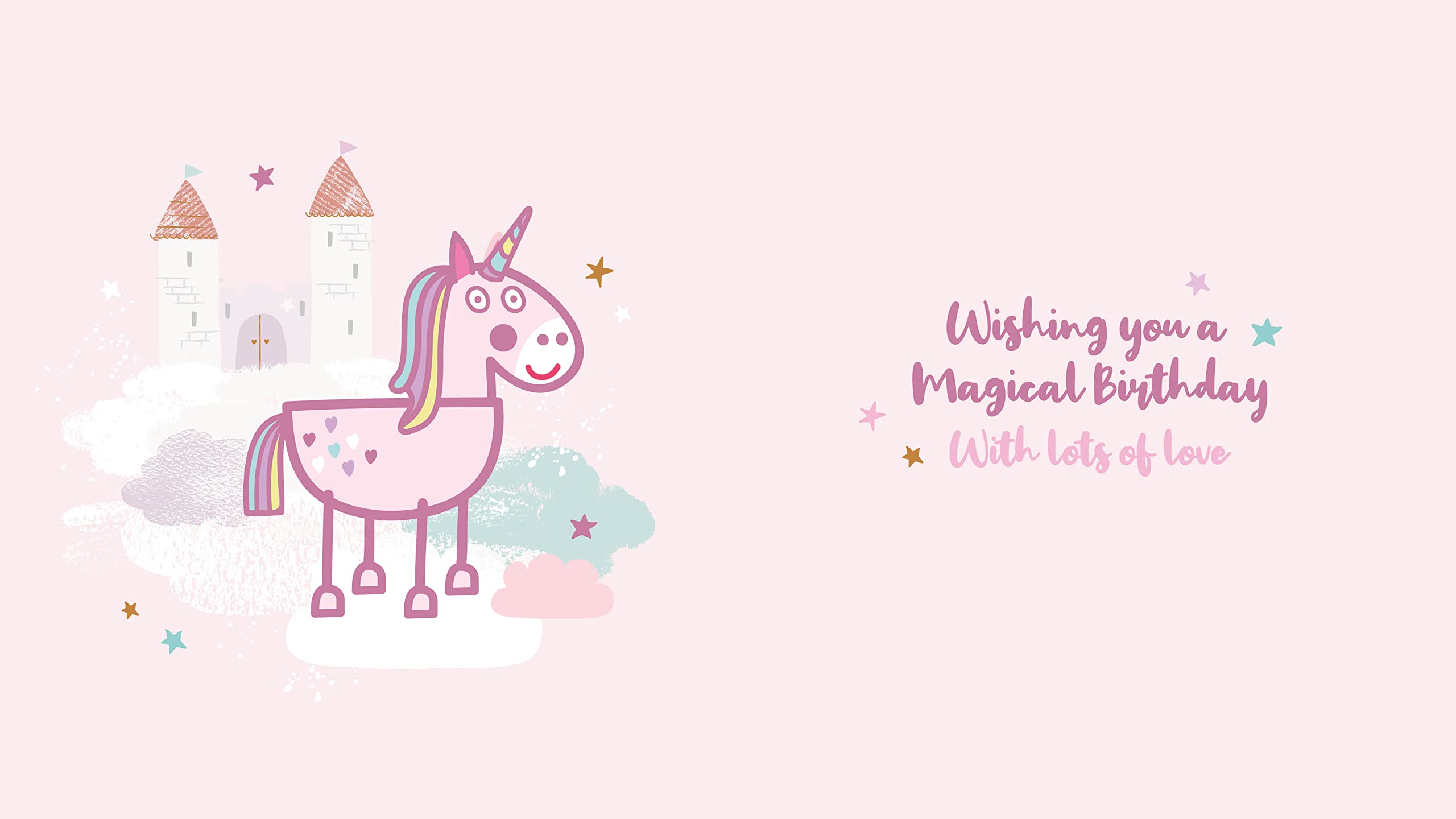 Danilo Promotions LTD Peppa Pig Birthday Card for Daughter | Pink | 7 x 6 Size 6