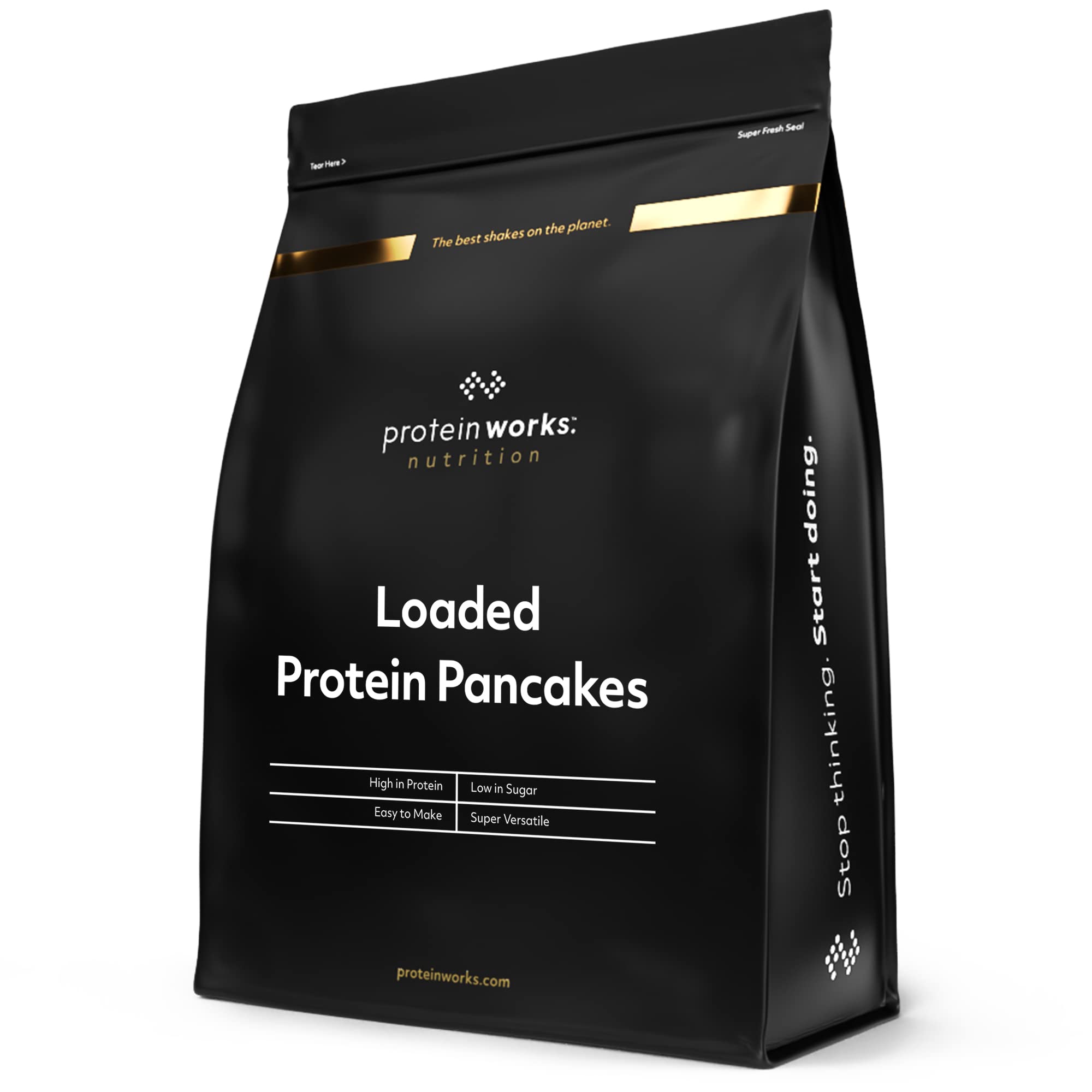 THE PROTEIN WORKS Loaded Protein Pancake Mix - High Protein, Low Sugar with Tri-Protein Blend 3